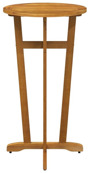 Tömör akácfa kerti bárasztal Ø60 x 105 cm