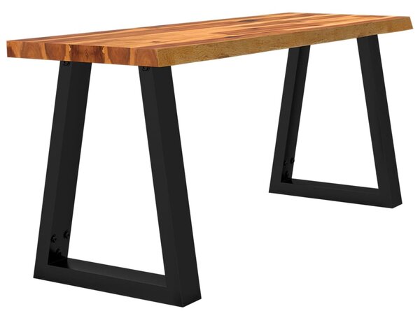 Tömör akácfa pad természetes éllel 110 cm
