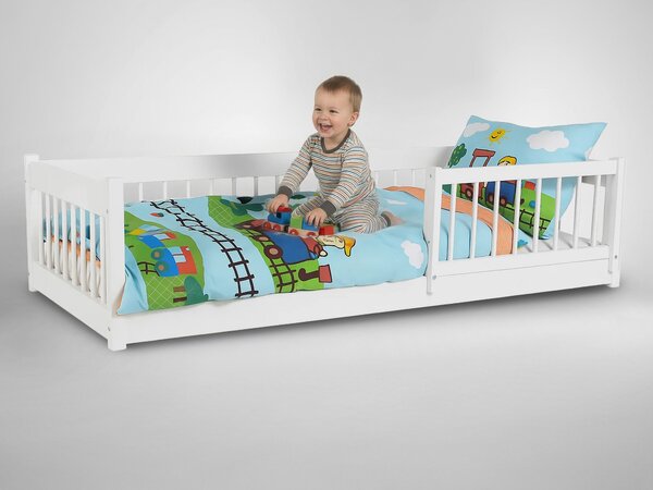 LESZANKA gyerek montessori ágy 90x200 - fehér