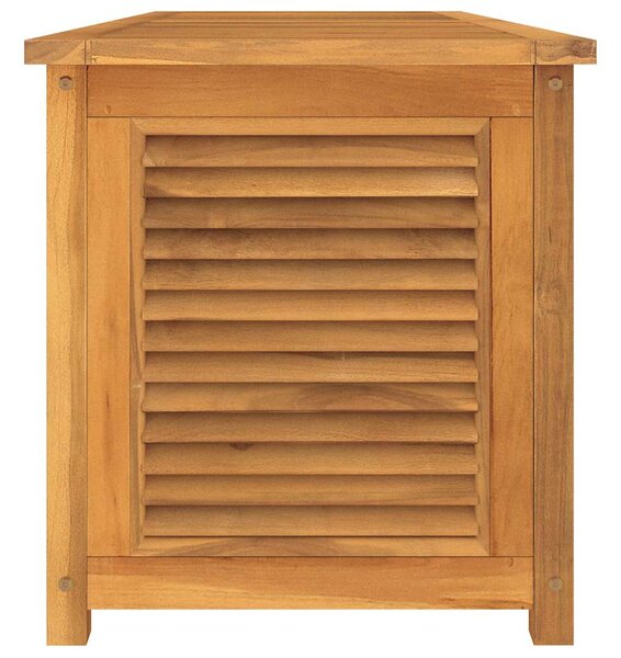 VidaXL tömör tíkfa kerti tárolóláda zsákkal 150 x 50 x 55 cm