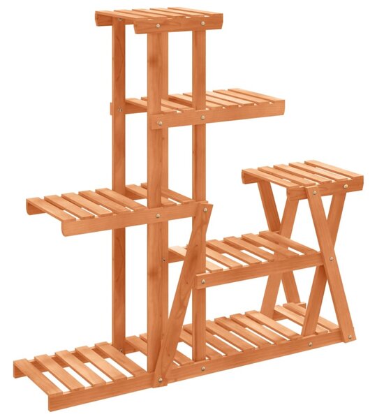 Tömör fenyőfa virágtartó állvány 95 x 25 x 96 cm
