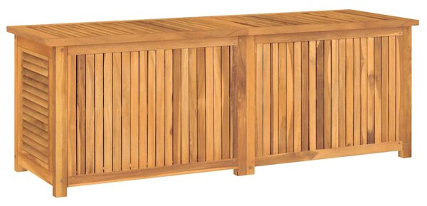 VidaXL tömör tíkfa kerti tárolóláda zsákkal 150 x 50 x 55 cm