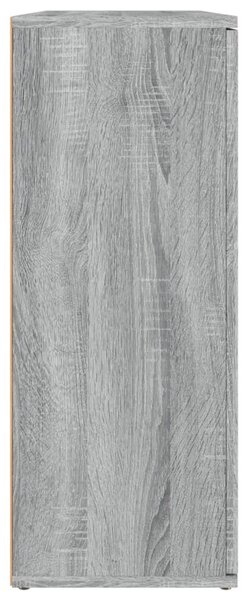 Szürke sonoma színű szerelt fa tálalószekrény 91x29,5x75 cm