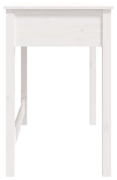 Fehér tömör fenyőfa íróasztal fiókokkal 100 x 50 x 78 cm