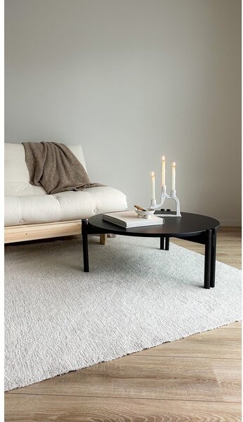 Fekete borovi fenyő kerek dohányzóasztal ø 80 cm Sticks – Karup Design