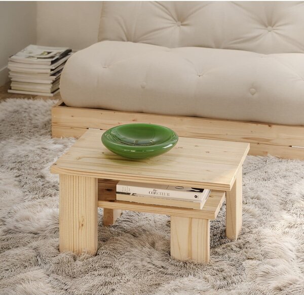 Natúr színű borovi fenyő dohányzóasztal 45x68 cm Japan – Karup Design