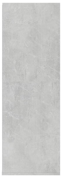 Betonszürke szerelt fa cipőtartó 54 x 34 x 100,5 cm
