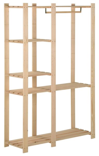Tömör fenyőfa ruhatartó állvány 110 x 38 x 170 cm