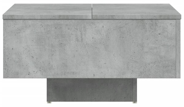 Betonszürke szerelt fa dohányzóasztal 60 x 60 x 31,5 cm