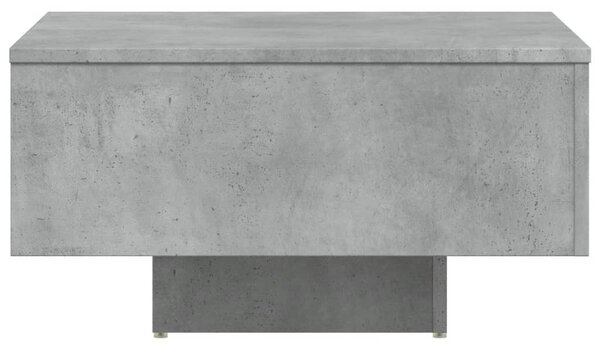 Betonszürke szerelt fa dohányzóasztal 60 x 60 x 31,5 cm
