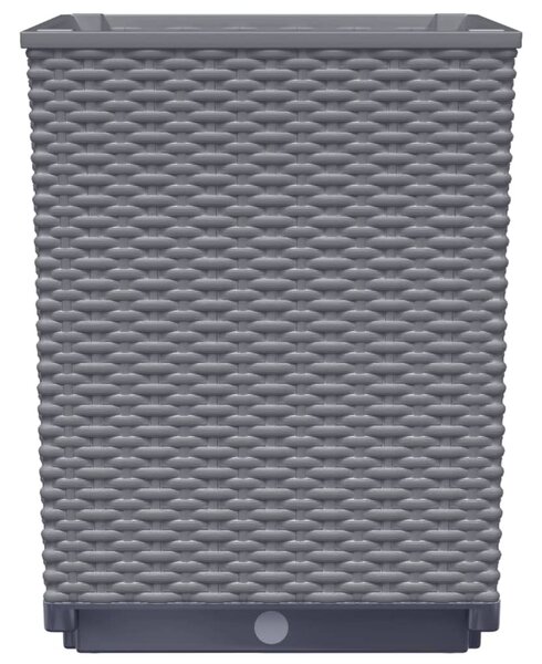 4 db kékszürke polipropilén növénytartó 30 x 30 x 37 cm