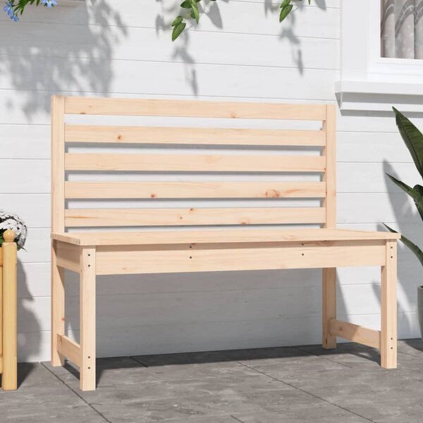 Tömör fenyőfa kerti pad 109 cm