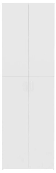 Fehér szerelt fa irodaszekrény 60 x 32 x 190 cm