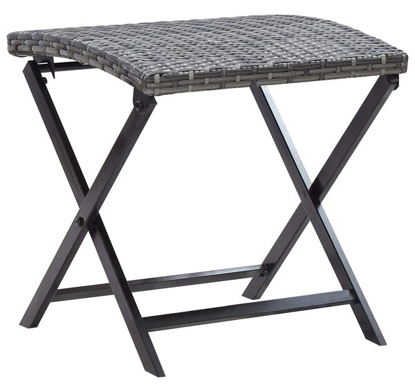 Szürke összecsukható polyrattan ülőke