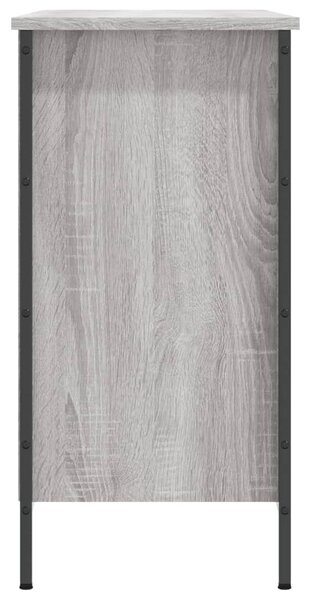 Szürke sonoma színű szerelt fa cipősszekrény 100x35x70 cm
