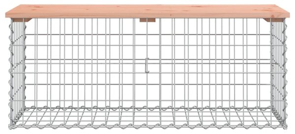Tömör duglászfenyő gabion kerti pad 103x44x42 cm