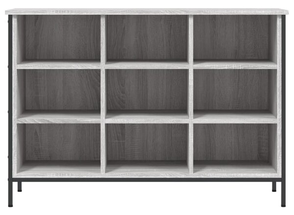 Szürke sonoma színű szerelt fa cipősszekrény 100x35x70 cm