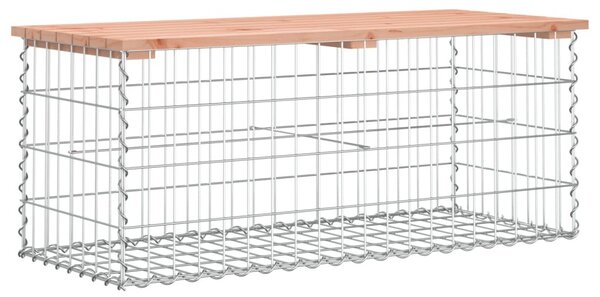 Tömör duglászfenyő gabion kerti pad 103x44x42 cm