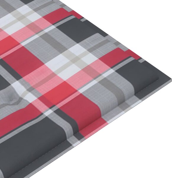 Összecsukható bambusz kerti pad párnával 118 cm