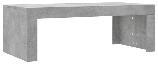 Betonszürke szerelt fa dohányzóasztal 102 x 50 x 36 cm