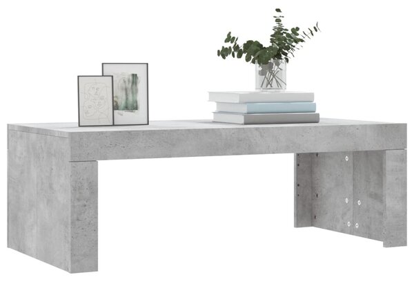 Betonszürke szerelt fa dohányzóasztal 102 x 50 x 36 cm