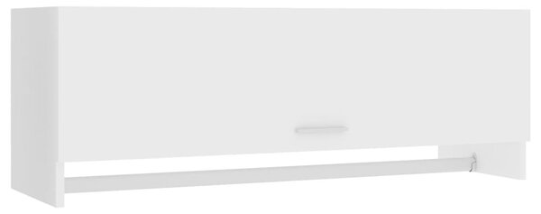 Fehér szerelt fa ruhásszekrény 100 x 32,5 x 35 cm