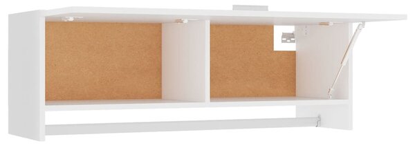 Fehér szerelt fa ruhásszekrény 100 x 32,5 x 35 cm