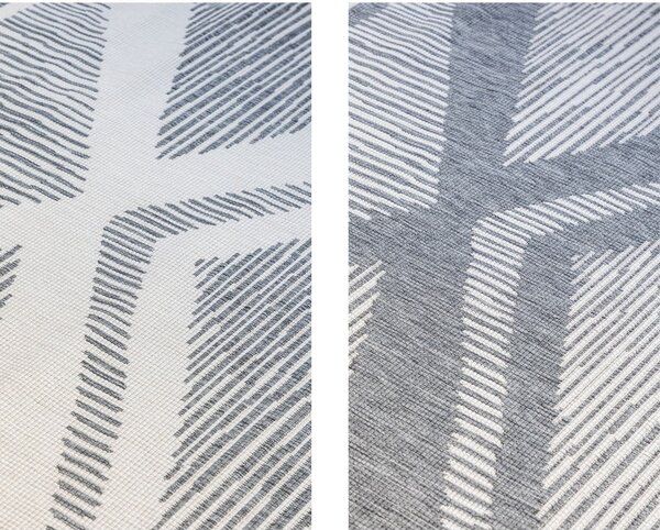 Szürke-krémszínű kültéri szőnyeg 80x150 cm Gemini – Elle Decoration