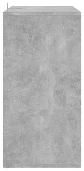 Betonszürke szerelt fa cipősszekrény 60 x 35 x 70 cm