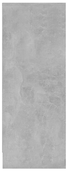Betonszürke szerelt fa cipősszekrény 60 x 35 x 92 cm