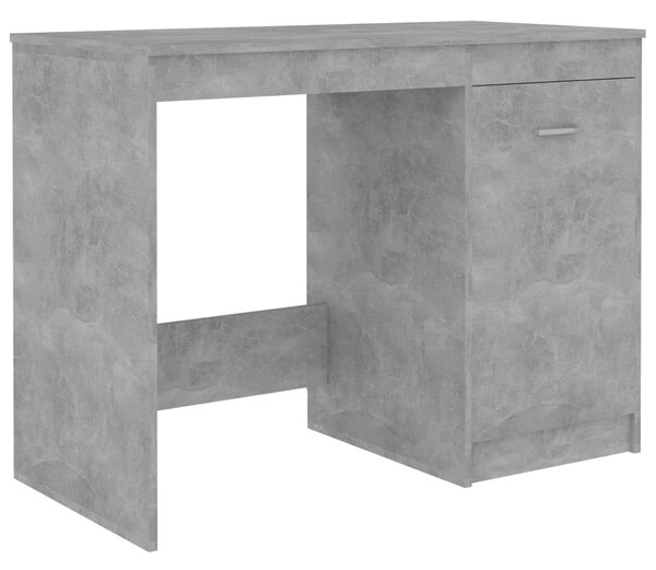 Betonszürke szerelt fa íróasztal 140 x 50 x 76 cm