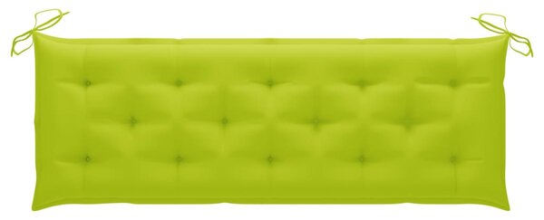 Tömör tíkfa rakásolható kerti pad párnával 159 cm