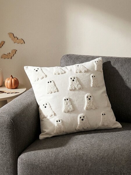 Sinsay - Halloweeni díszpárnahuzat szellemmotívummal - fekete