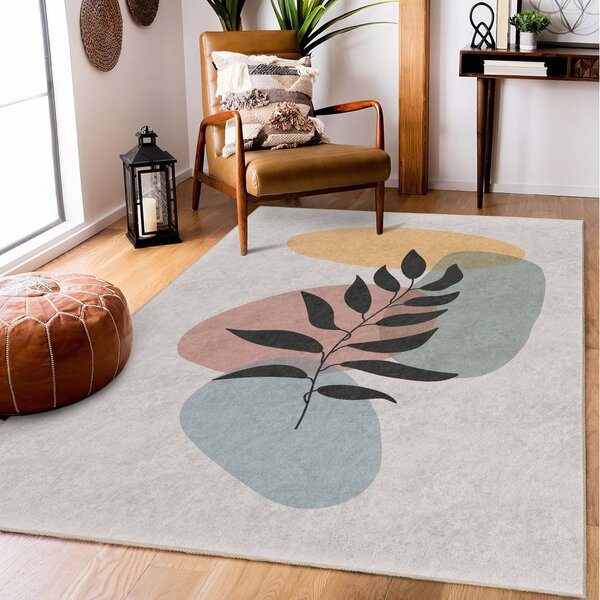 Krémszínű mosható szőnyeg 80x150 cm Illustrated Autumn – Mila Home