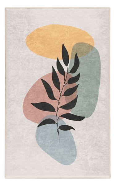 Krémszínű mosható szőnyeg 80x150 cm Illustrated Autumn – Mila Home