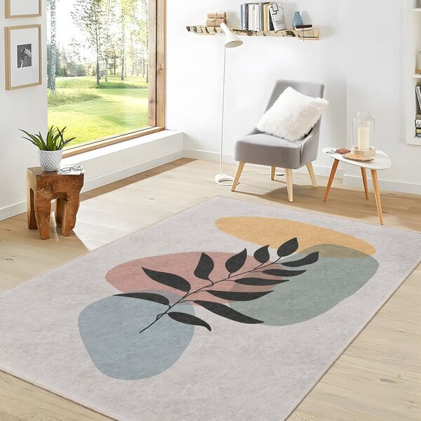 Krémszínű mosható szőnyeg 80x150 cm Illustrated Autumn – Mila Home