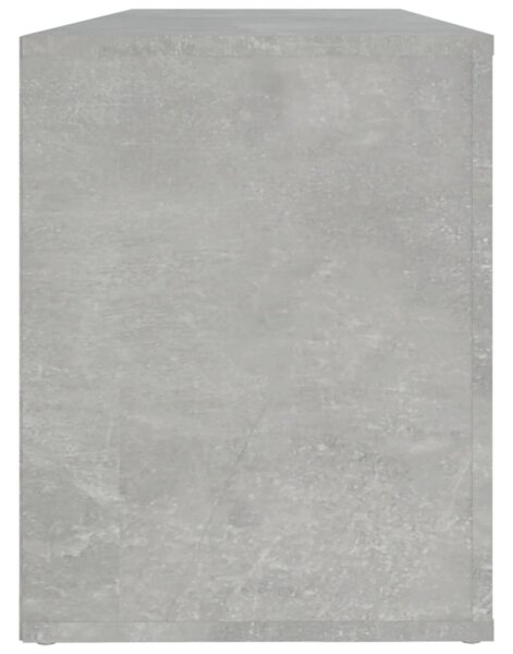 Betonszürke szerelt fa cipőszekrény 100x35x45 cm