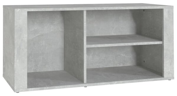 Betonszürke szerelt fa cipőszekrény 100x35x45 cm