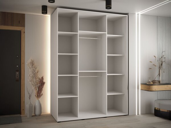 DAVOS 1 ruhásszekrény 170x235x60 - fehér