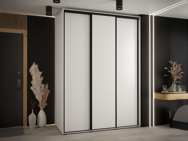 DAVOS 1 ruhásszekrény 170x235x60 - fehér
