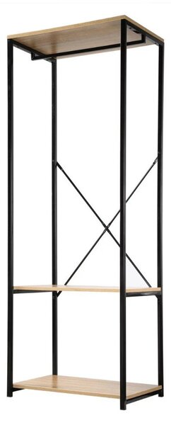Intenso Home ruhafogas polcokkal 60 x 167cm sonoma tölgy | Előszobai ruhatároló cipőtartóval / nyitott gardrób