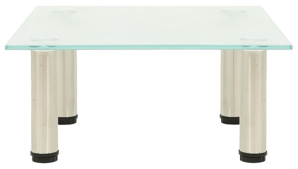 322759 TV Stand Frosted 40x35x17 cm Tempered Glass