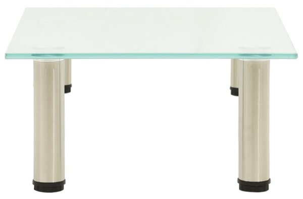 322759 TV Stand Frosted 40x35x17 cm Tempered Glass