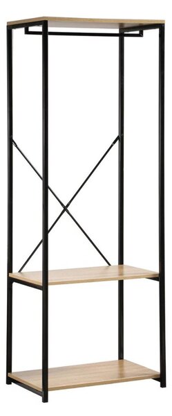 Intenso Home ruhafogas polcokkal 60 x 167cm sonoma tölgy | Előszobai ruhatároló cipőtartóval / nyitott gardrób