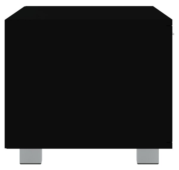 Fekete szerelt fa TV-szekrény 120 x 40,5 x 35 cm