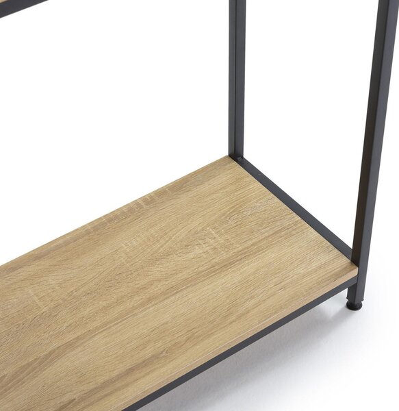 Intenso Home konzolasztal / előszobai lerakóasztal / tálalóasztal 106x35cm (Sonoma tölgy) | Masszív fém váz