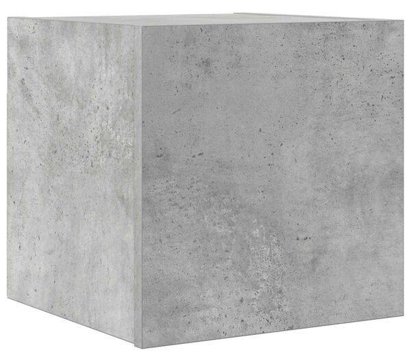 Betonszürke falra szerelhető TV-szekrény 30,5 x 30 x 30 cm