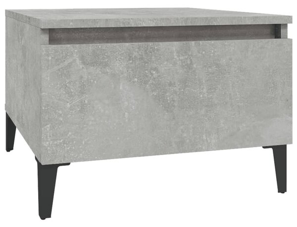 2 db betonszürke szerelt fa kisasztal 50x 46 x 35 cm
