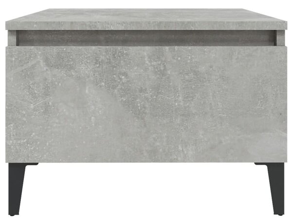 2 db betonszürke szerelt fa kisasztal 50x 46 x 35 cm