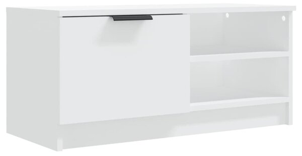 2 db fehér szerelt fa TV-szekrény 80 x 35 x 36,5 cm